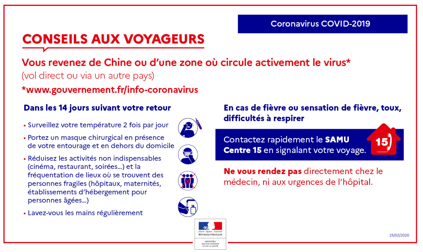 Coronavirus/Covid-19 : Le Point Sur Les Consignes Et Mesures - Alliance ...