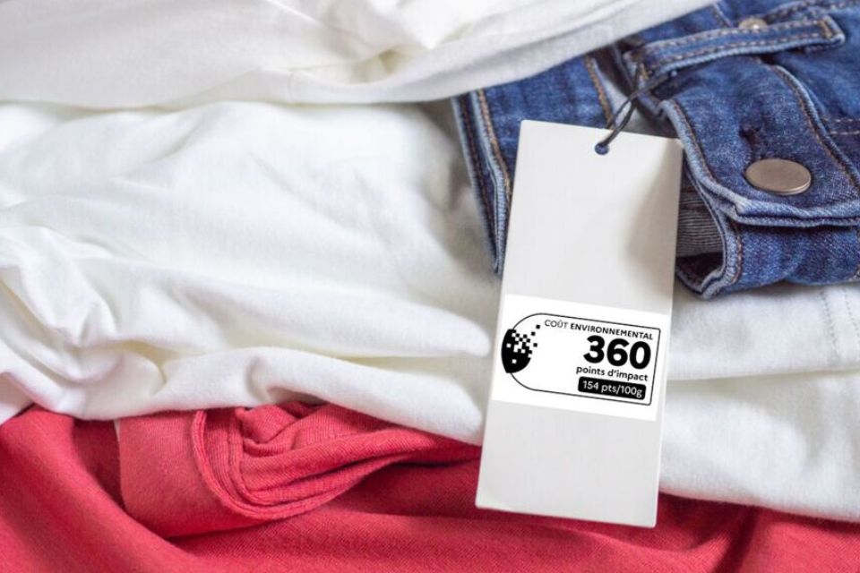 affichage du coût environnemental des vêtements